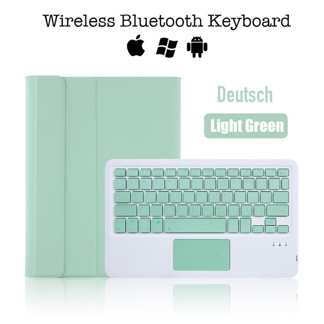 Wireless Portable with Pencil Stand Bluetooth Touchpad Keyboard Case for Samsung Galaxy Tab S8 11 2022 Tablet Protective Cover