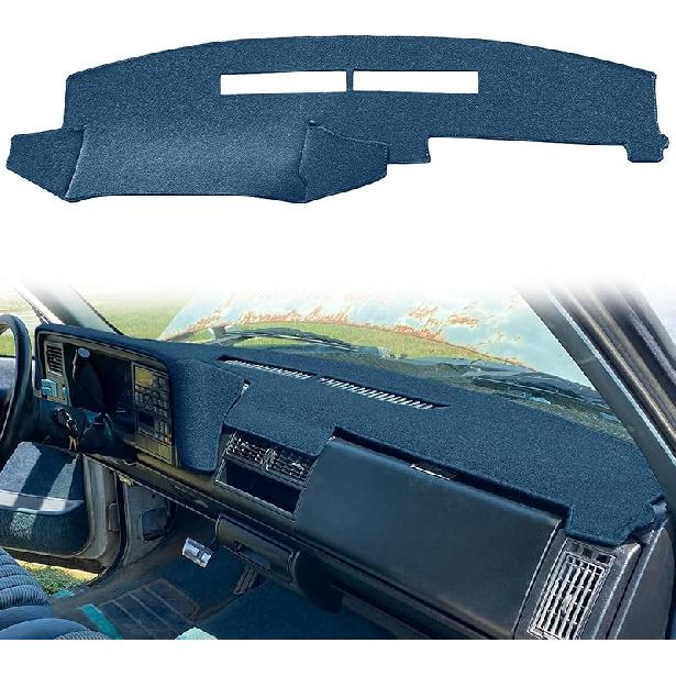 Yiz Dash Cover Mat Fit For Chevy Chevrolet Silverado/GMC Sierra C1500 C2500 C3500 K1500 K2500 K3500 Pickup Truck 1988-1994, 1992-94 GMC Yukon/Chevy