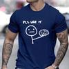 Please Use IT Funny Men's T-Shirts Sarcasm Brain Streetwear Fashion Graphic Y2k Tops Short Sleeve Tees Humor Joke Male Clothing