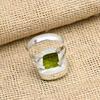 Удивительный драгоценный камень перидот из стерлингового серебра 925 пробы, ювелирные изделия ручной работы, прекрасное кольцо для нее