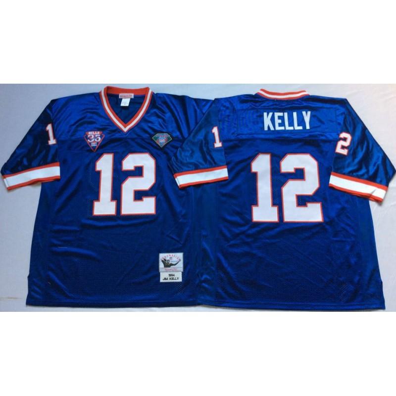 Buffalo Bills NFL Retro Jersey 12 34 Hall Of Fame Style Football Uniform Men Women Sportswear