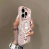 Creative Magnetic Jelly Two-in-one Mobile Phone Case for Apple 15promax Mobile Phone Case Transparent Frosted Cartoon Fashion Style