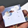 White Foam Shock-Absorbing Ear Stud Spacers – DIY Jewelry Accessories