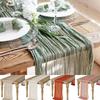 Party Wedding Party Semi-Sheer Gauze Table Runner Xmas Decor Cheese Cloth Table Setting Table Cloth