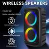 Portable Bluetooth Speaker With Subwoofer Karaoke Radio Caixa De Som Box Music Subwoofer Heavy Bass Loud Sound Party System
