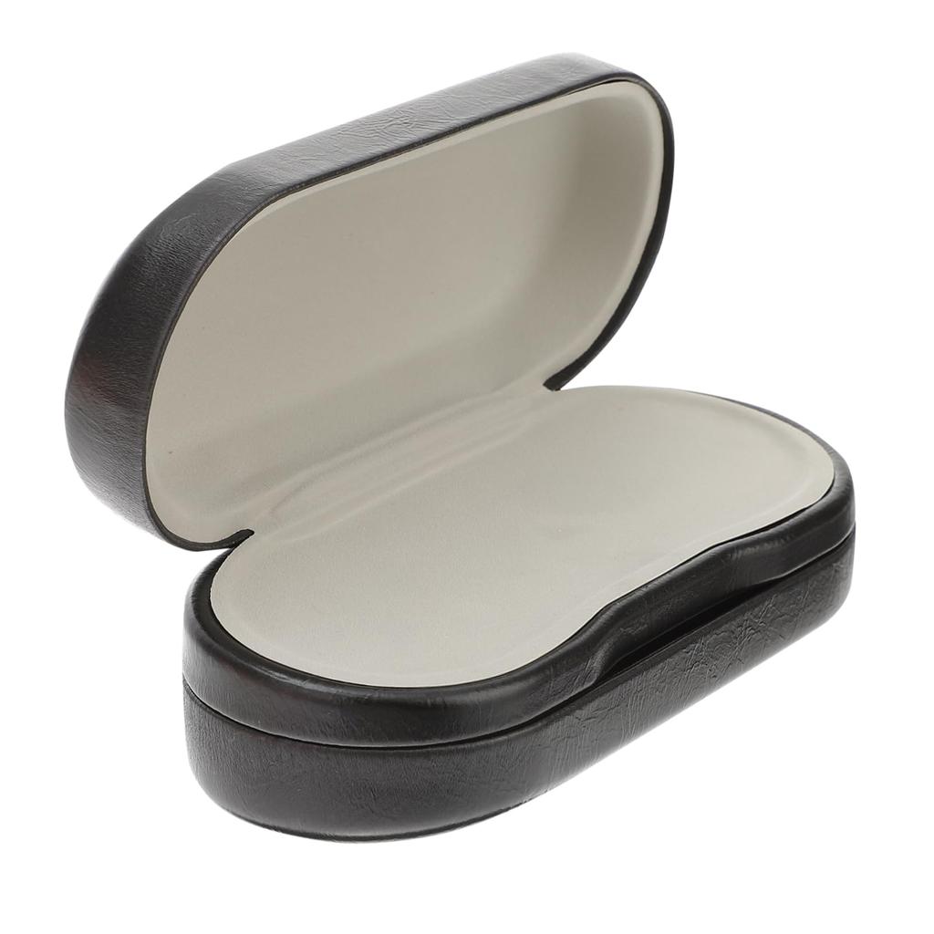 Holibanna Двойной Кожаный Чехол для Очков для Путешествий Легкий Держатель для Солнцезащитных и Очков Черный Чехол, Коробка, Органайзер, Дизайн,