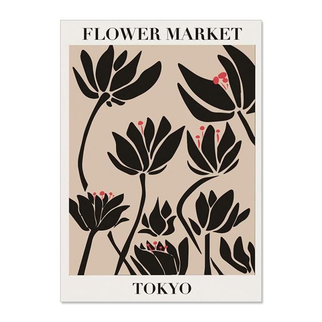 Абстрактные красочные винтажные цветы настенная живопись холст скандинавские постеры и принты настенные картины для декора гостиной без рамки