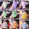 Cartoon Panda Cute Rabbit Fruit Milk Tea Cup Plush Toy Pendant Keychain For Kids