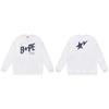 BAPE-Style Heavyweight Cotton Crewneck Sweatshirt Mens Oversized Streetwear Pullover Fall