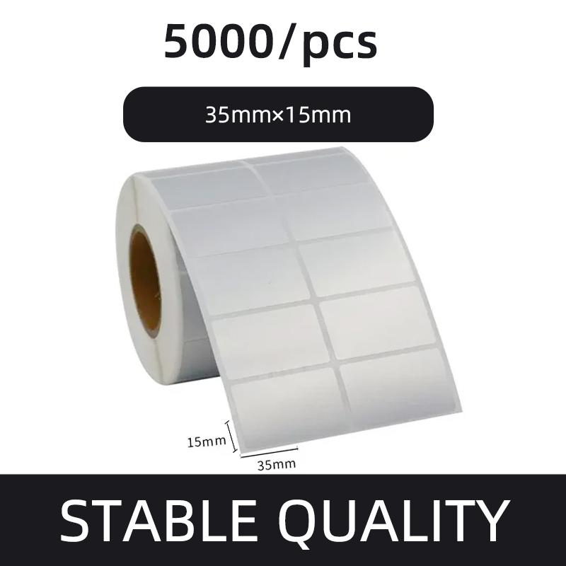 Этикетка со штрих-кодом из матового серебристого ПЭТ 20 30 40 50 60 70 80 90 100 Термотрансферная лента для принтера Наклейка