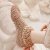 Women's Slouch Socks Women Thickened Coral Fleece Warm Indoor Floor Silicone Non-slip Invisible Cotton Floor Socks