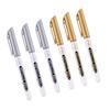 6X Metallic Marker Mark Pen Drawing Supplies Fashionable Exquisite Multipurpose Gold Silver Resin Office DIY Prop