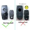 3 4 Bottons Car Key Fob Case Shell Housing for Mercedes Benz A C E S G Class GLC CLE CLA GLB GLS W177 W205 W213 W222 X167 AMG