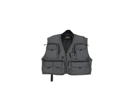 Рыболовный жилет Creek Fishing Dark, размер L, X'SELL FP-405, серый,