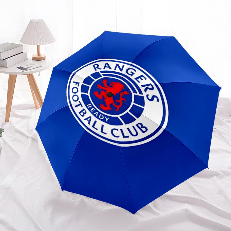 1pc Glasgow Rangers Umbrella, Sun Protection, And UV Shielding. It Has Eight Sturdy Ribs for Outdoor Use And Perfect As a Holiday Gift