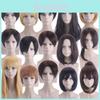 Cos Synthetic Short Hair Wig For Attack On Titan Characters High Temperature Fiber