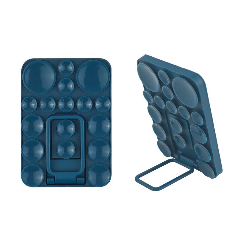 Universal Silicone Phone Holder: Suction Cup, Self-Adhesive, Folding Design