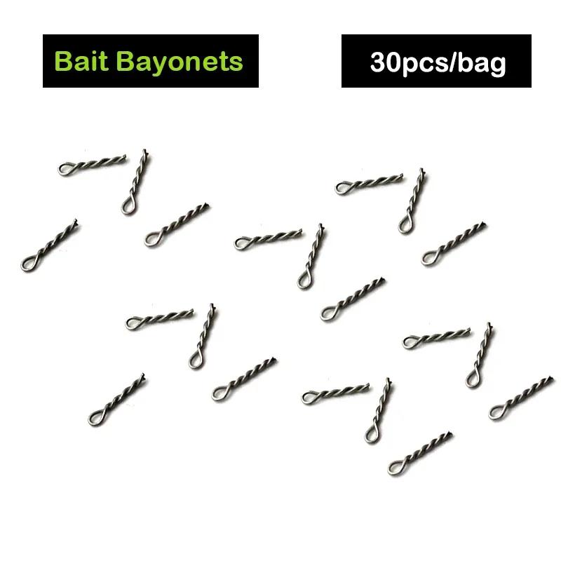 30pcs Feeder Fishing Hook Bait Bayonets Boilies Spike Secure Bait Hanging Peg For Feeder Fishing Tackle Accessories