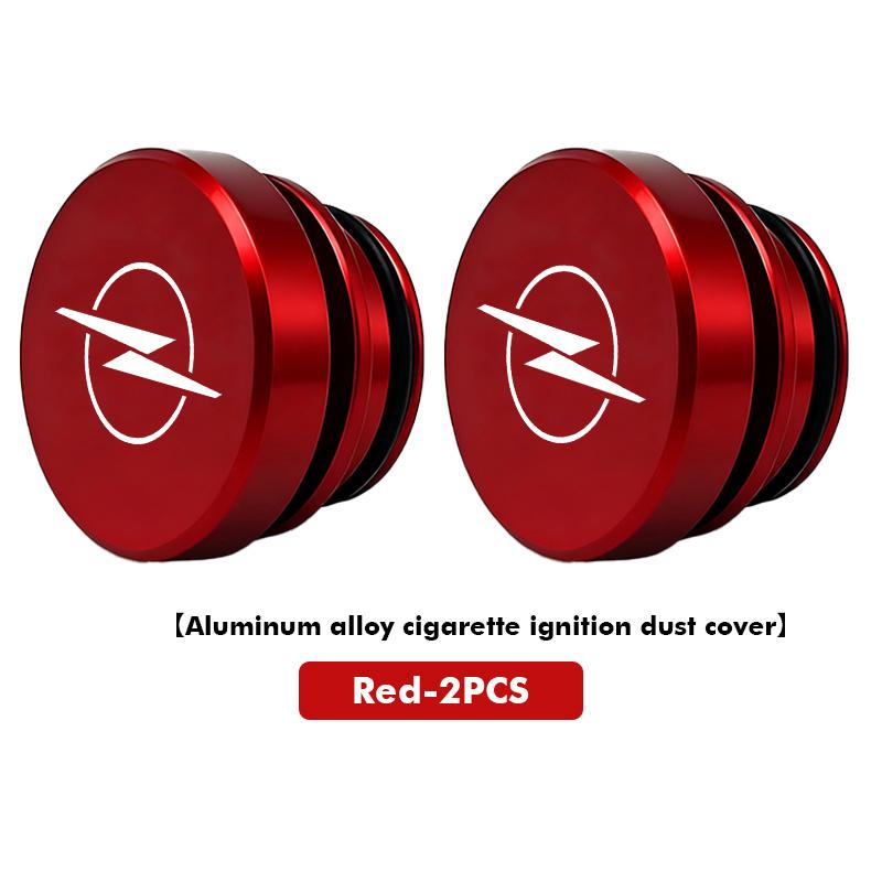 czxkqr1 For Opel 1/2PCS Car Logo Cigarette Lighter Dust Plug Button Socket Protective Cover OPC Astra J H G K Insignia Corsa D B E Mokka