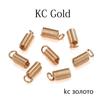 100pcs/lot Metal Spring Crimp Clasps Leather Ends Fastener End Caps Connectors For DIY Bracelet Necklace Jewelry Making Supplies