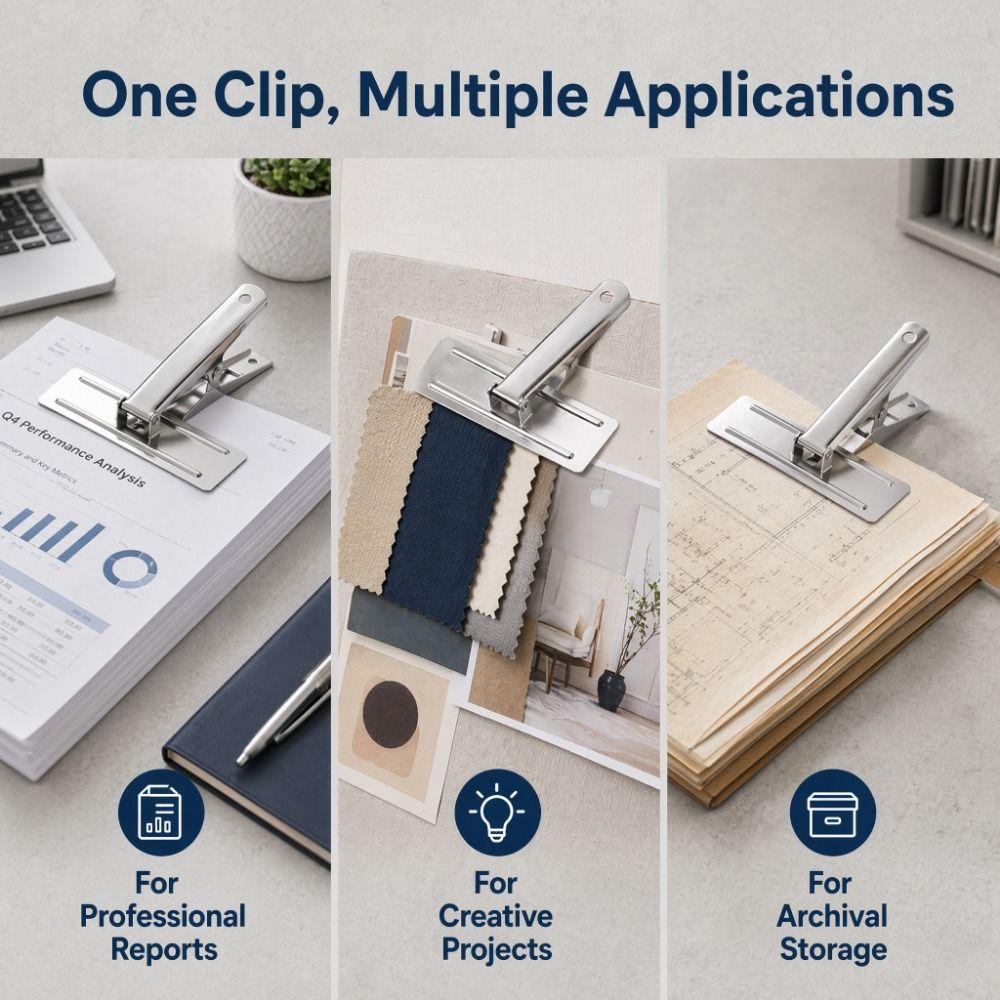 Heavy-Duty Binder Clip Large Document Binding Clip Voucher Binding Clamp Financial Office
