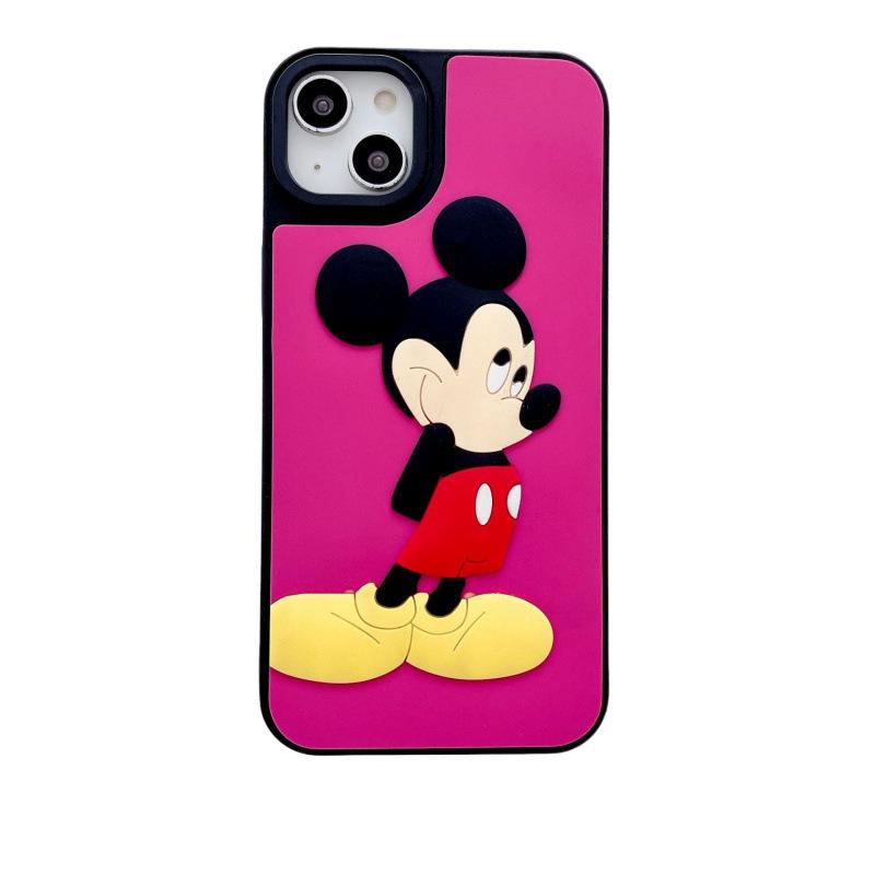 3D силиконовый чехол для телефона Микки Маус для Apple 15 Pro Max, 11, 12 Pro