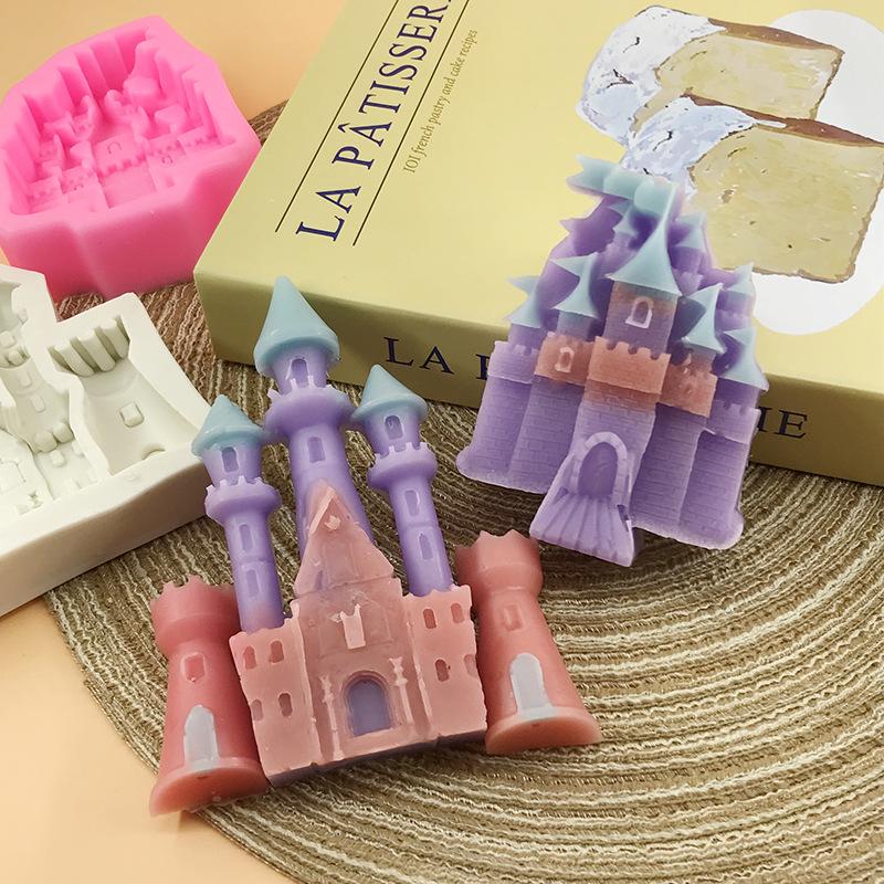 Силиконовая форма «Европейский замок» для торта, шоколада, мастики, изготовления свечей и изделий из эпоксидной смолы.