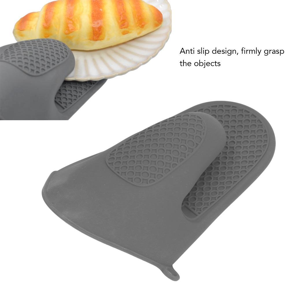 2 PCS Silicone Oven Gloves Thickened Design Cooking Pinch Mitts Silicone Oven Mitts Baking BBQ