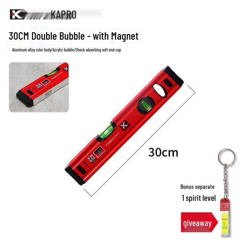 Высокоточный противоударный мини-магнитный алюминиевый спиртовой уровень