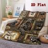 Schnauzer Legacy Gallery 2D Flat Pattern Flannel Blanket, High quality All Seasons, Home Decor, Warmth and Comfort, Perfect for Christmas Gifts.