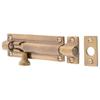 GALLUP Slide Bolt Simple Lock Brass Antique Style Door Key with Screws 7505-31 (Gold)