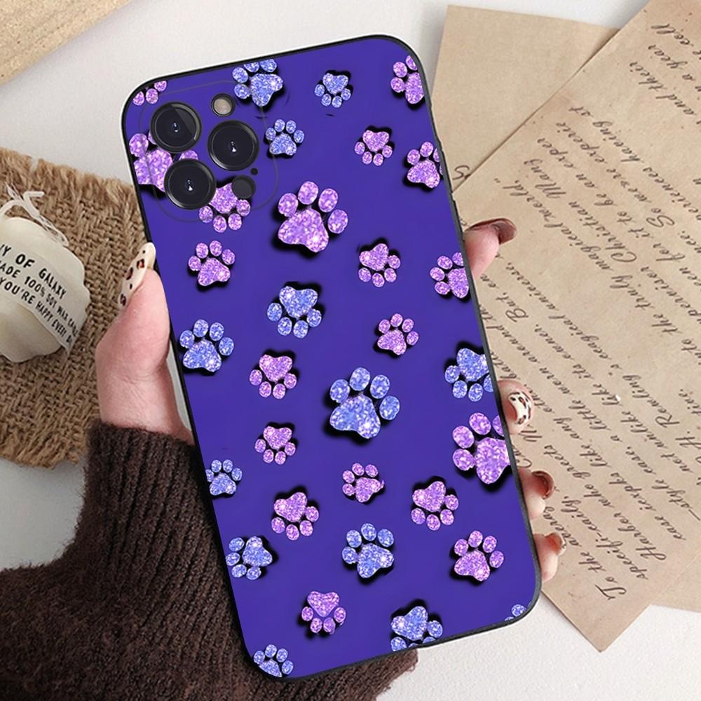 Cute Dog Paw Phone Case Silicone Soft for iphone 15 14 13 12 11 Pro Mini XS MAX 8 7 6 Plus X XS XR Cover