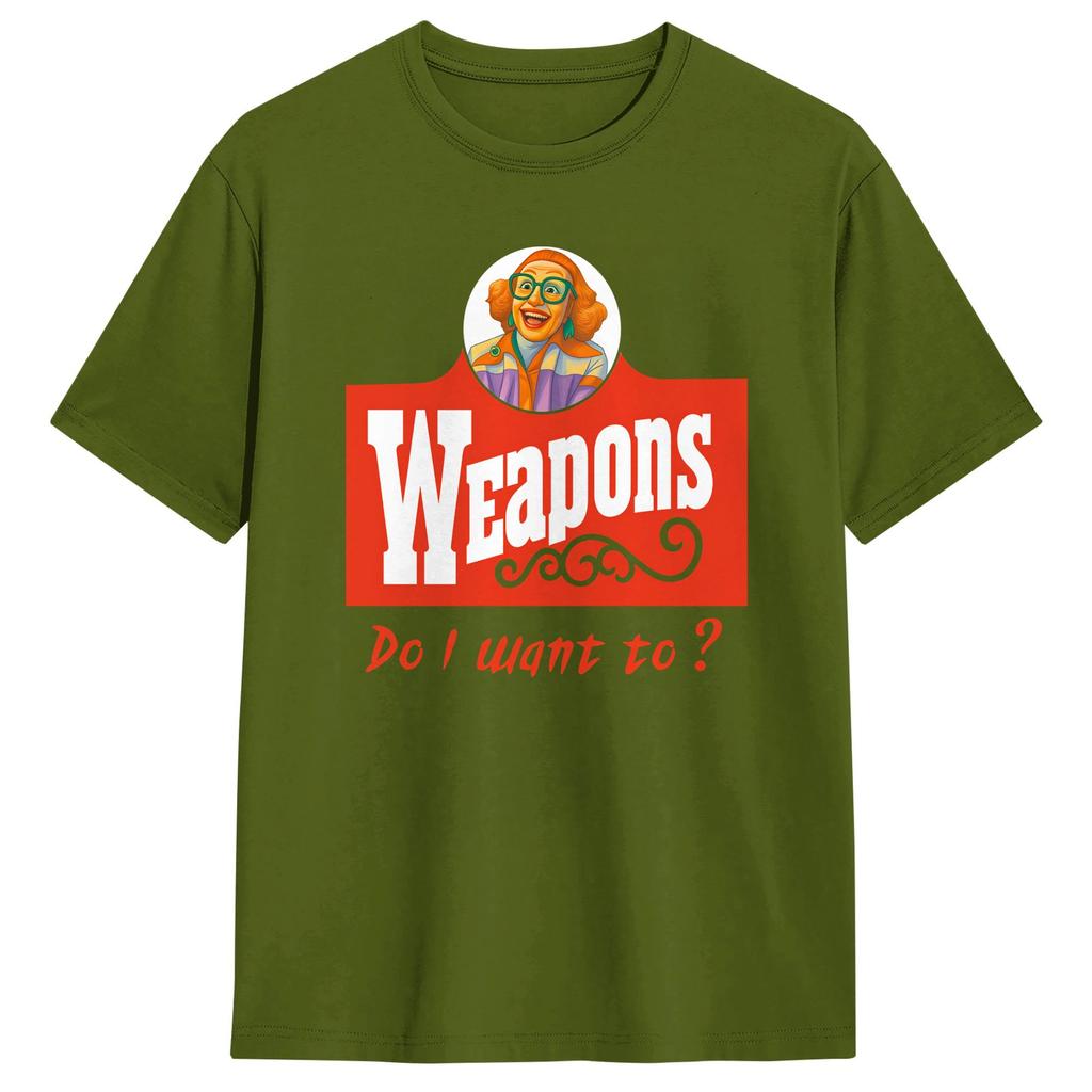 Weapons Horror Movie Marcus Miller Unisex T Shirt Unique Tee Shirt Short Sleeve Round Neck TShirts Cotton XL XL Clothes