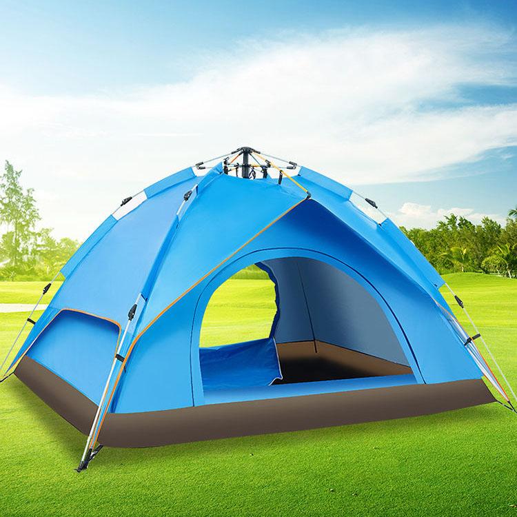 Открытая палатка для кемпинга с автоматической скоростью, открытая большая космическая палатка, непромокаемая палатка для путешествий на 2-3 человека