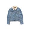 Женская джинсовая куртка Levis с толстой шерпой, куртки, синяя 36136-0000