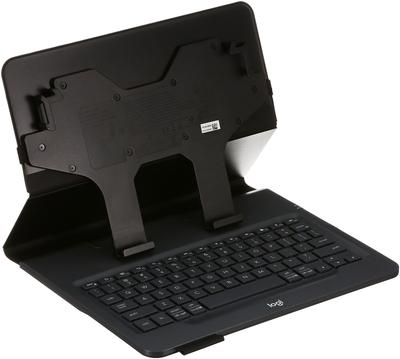 Клавиатура Logitech, совместимая с дюймовыми планшетами uK1050BK, черный чехол для планшета с клавиатурой, совместимый с iOS, ANDROID, ОС WINDOWS, UNIVERSAL FOLIO, 2 года
