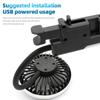 Fan Portable Air Conditio Car Double Fan 3-speed Car Back Cooling Fan Usb Charge Dual For Summer Car Accesso F4q7