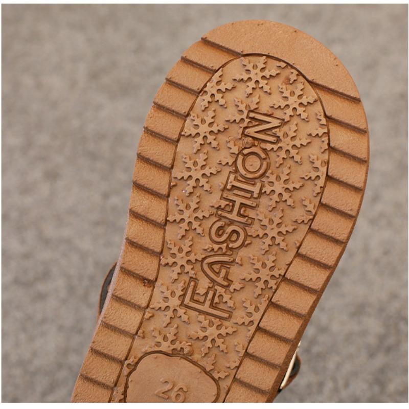 Зимние детские снегоступы, обувь для девочек, зимние сапоги для мальчиков, детские сапоги с плюшем и толстой хлопковой обувью