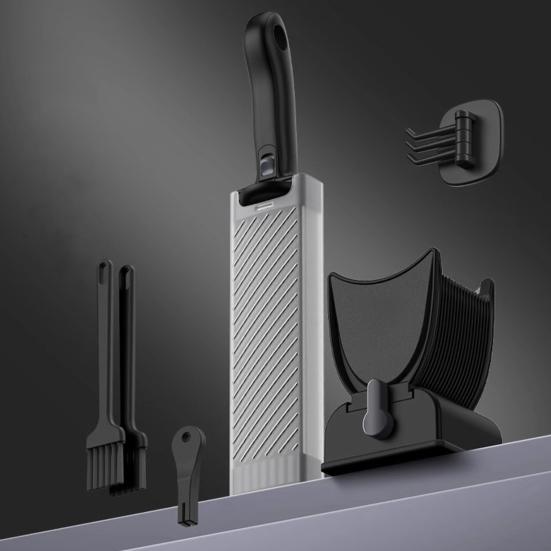 Мясорезка для нарезки и измельчения мяса, ручная мясорезка для говядины, свинины, баранины, регулируемая толщина, мясорезка с точилкой