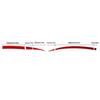 6Pcs Red Carbon Fiber Interior Dashboard Cover Trim Fit For 2008-12 Honda Accord