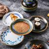 5-inch Small Ceramic Saucers Japanese-style Tableware for Home Use Vinegar Saucers Condiment Saucers Creative Snack Plates