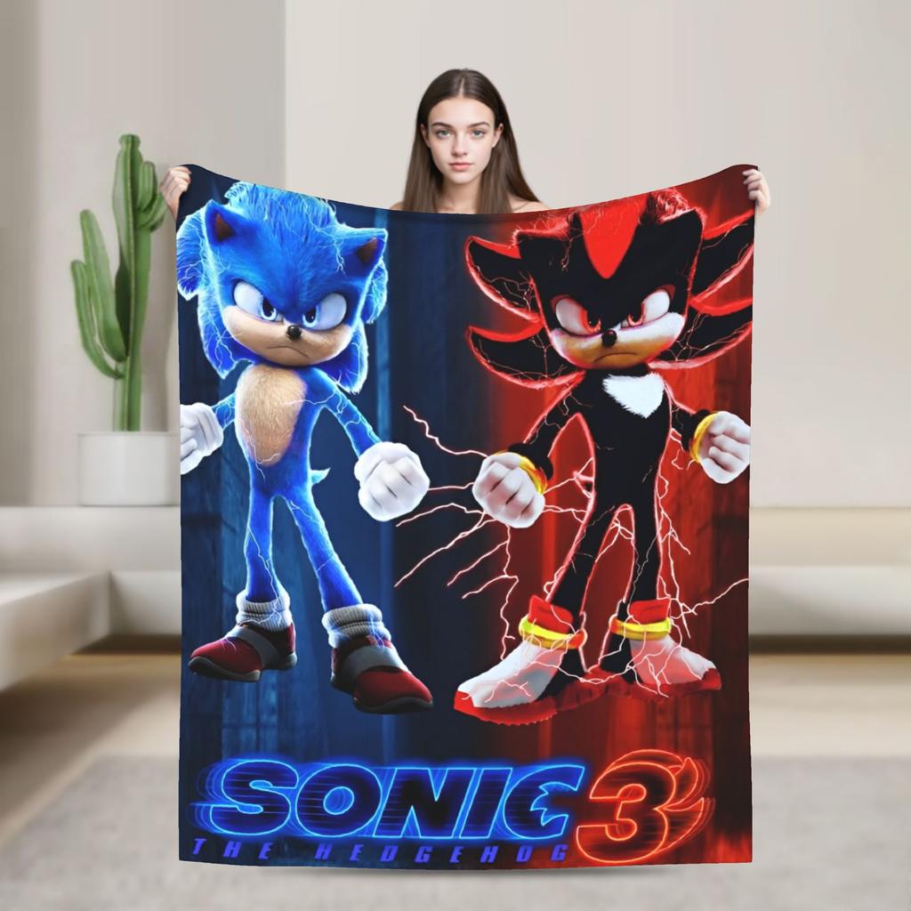 Ежик Тень X - Путь Тени Винтажное Одеяло Фланелевое Винтажное Теплое Покрывало для Постели Осень/Зима