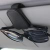 Кожаный зажим для солнцезащитных очков на козырек автомобиля, держатель, вешалка для очков и зажим для билетов/карты, аксессуары для интерьера автомобиля