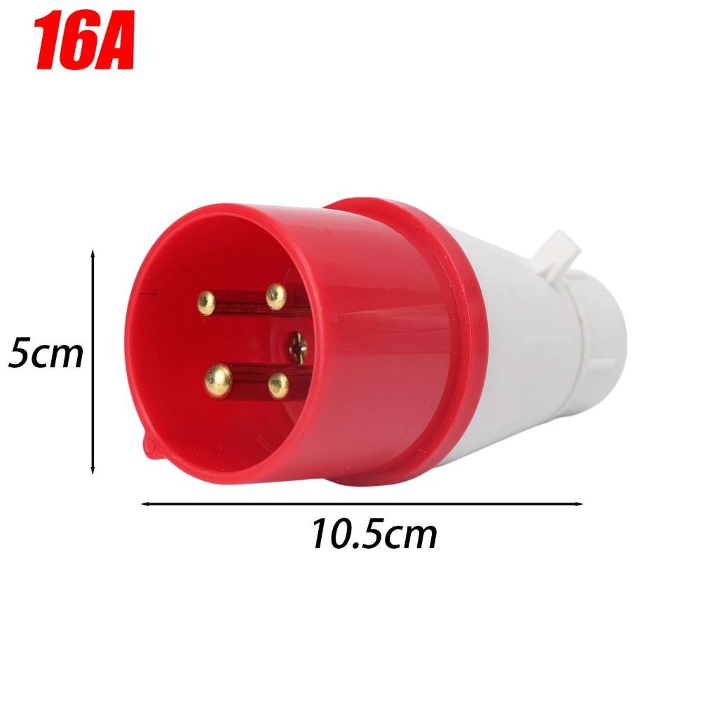 3PIN 4PIN Industrial Socket IP44 Rated Waterproof Connector Electrical Connection