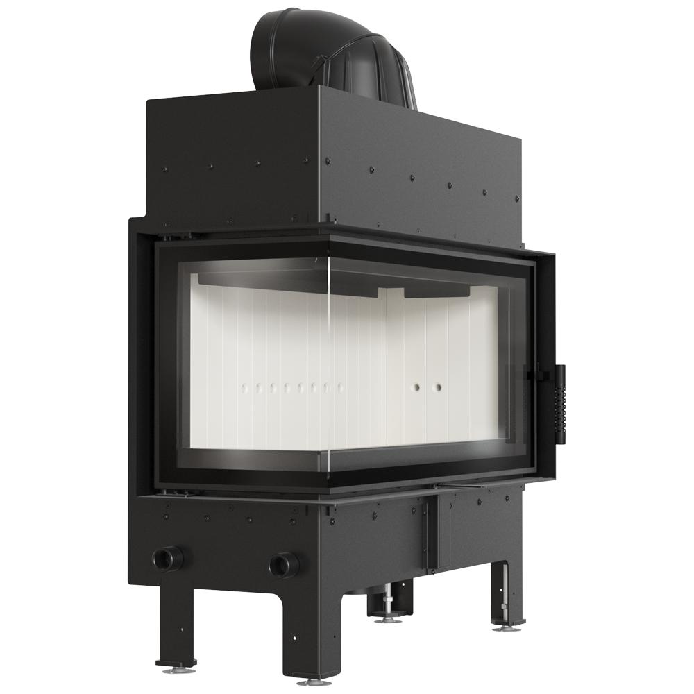 Steel Fireplace KRATKI FLOKI L Left 12 kW Ø 200