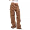 Retro Multi-Pocket Loose Casual Cargo Straight-Leg Jeans