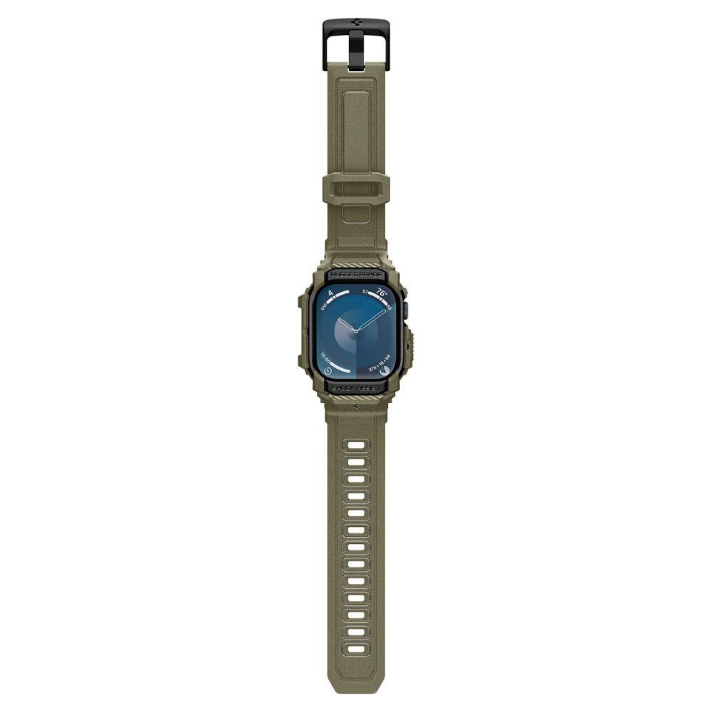 Spigen Rugged Armor Pro Strap for Apple Watch 10 (46MM) - Green