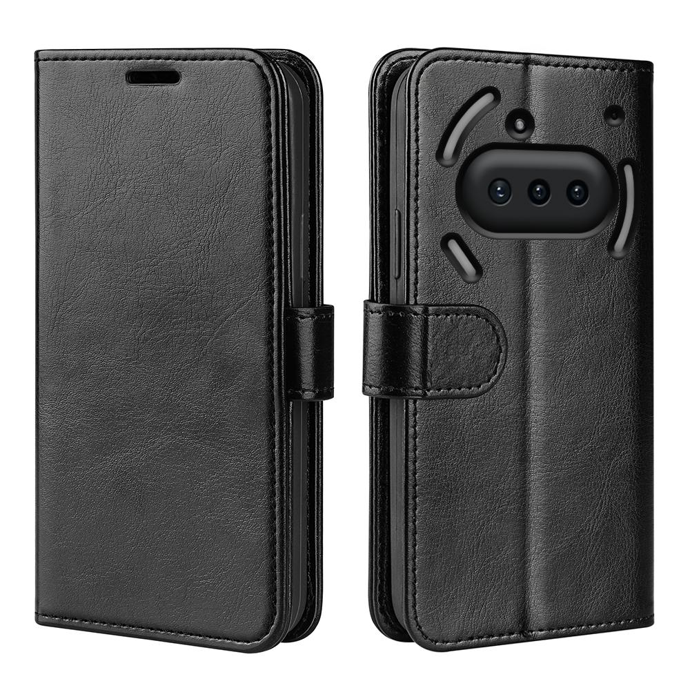 For Nothing Phone (3a) Case Crazy Horse Texture Stand Leather Phone Cover