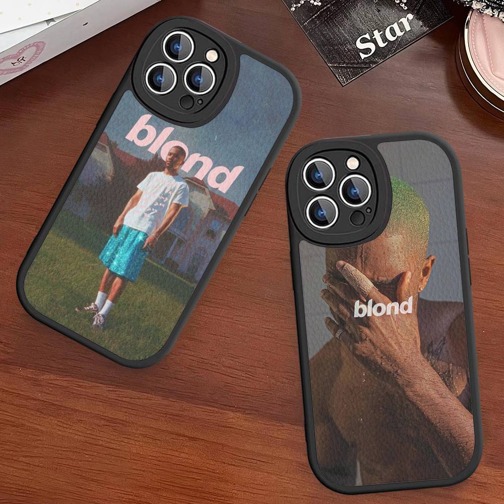 Чехол из натуральной кожи Frank Ocean Blond для iPhone 16 15 14 Pro Max Plus 13 12 11 Силиконовый чехол