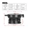 SWFOTO Leveling Base Low Center of Gravity Head Aluminum Alloy Maximum Load 25KG LB-90R